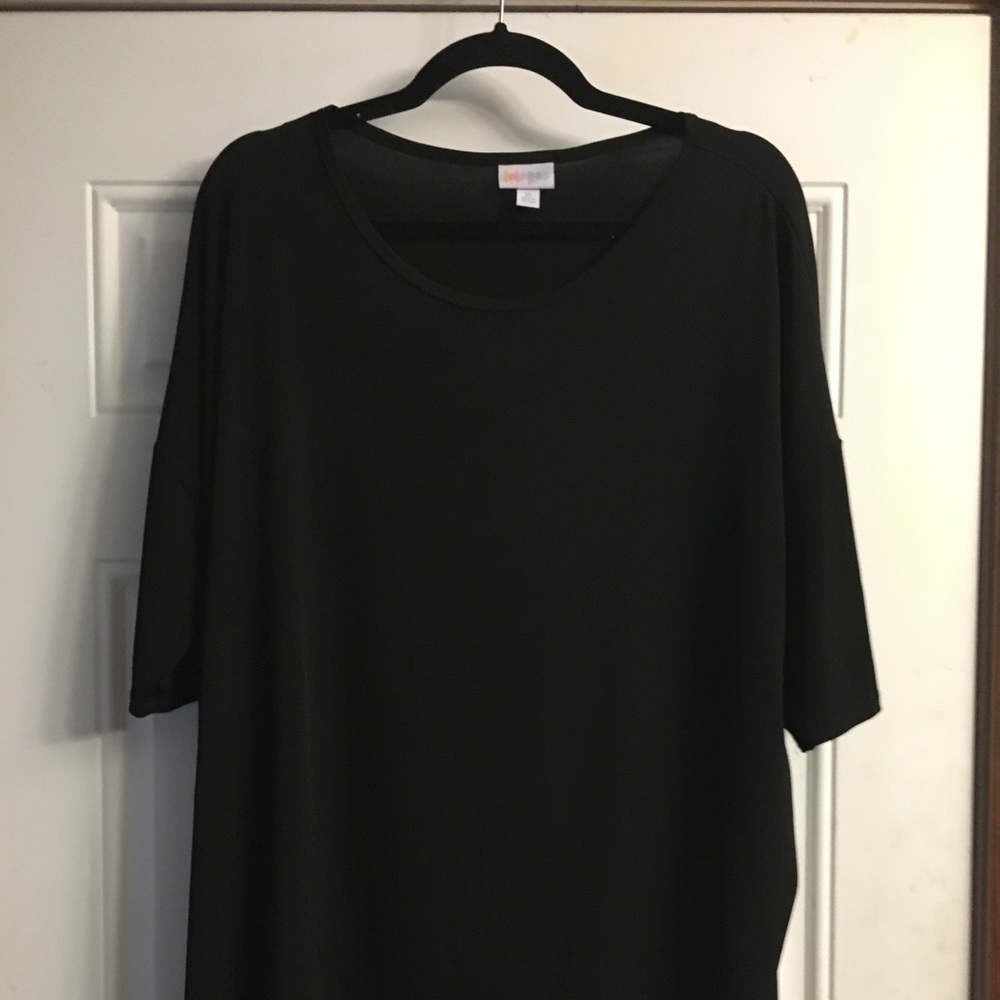 LLR Lularoe Noir Black Slinky Irma Tunic XL 20 22